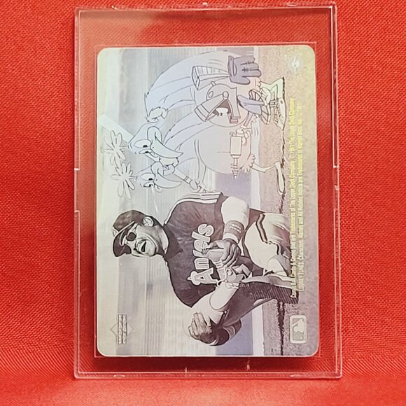 Comic Ball Card Looney Tunes Reggie Jackson Marvin The Martian Hologram Card - Picture 9 of 10